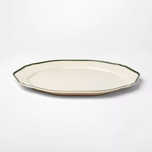 13" Melamine Oval Serving Platter Green - Threshold Studio McGee - Target
